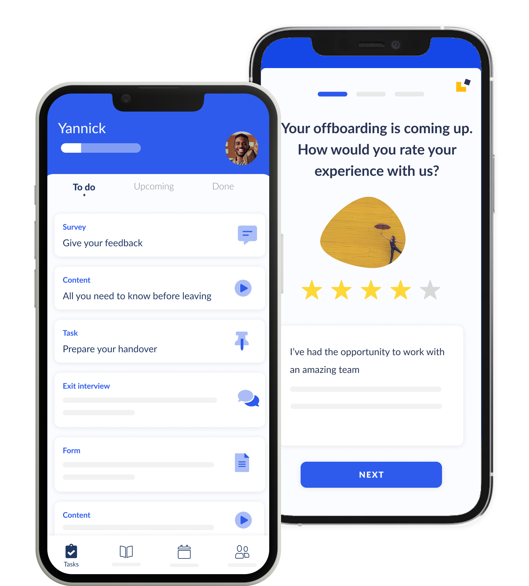 offboarding mobile Workelo